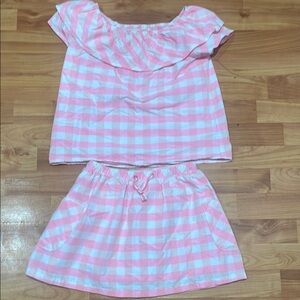 Cat & Jack Pink and White matching Set